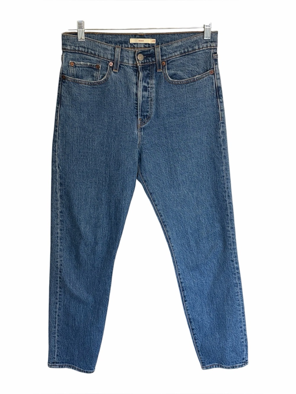 Levi’s Wedgie Straight Button Fly Jeans High Rise Size 28